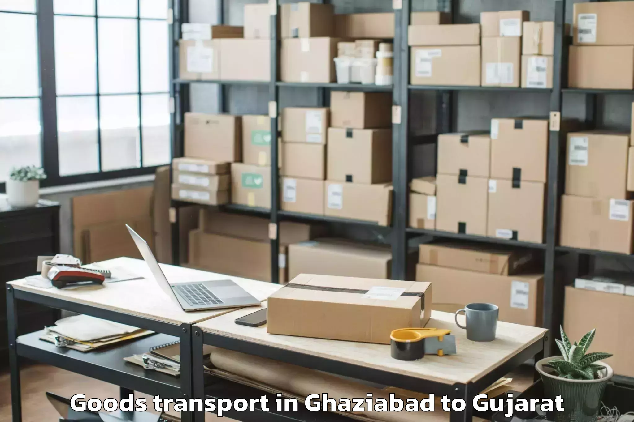 Book Ghaziabad to Vartej Goods Transport